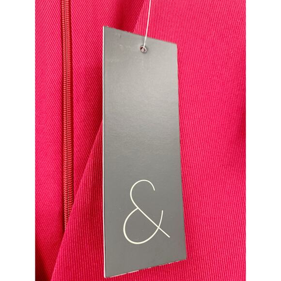 SACHIN + BABI Dress Size 12 Evening Gown NEW Paloma Rose Pockets Midi Red Blue - Picture 3 of 8